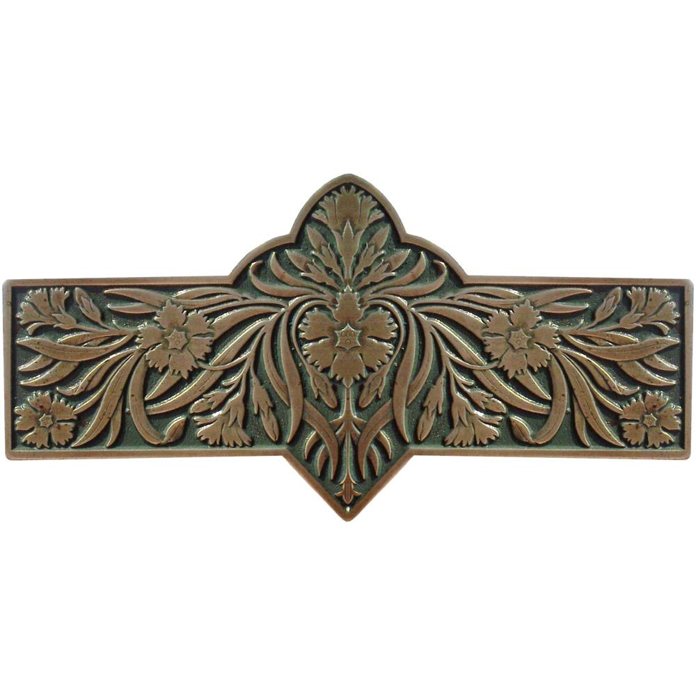 Notting Hill NHP-678-AB-C Dianthus Pull Antique Brass/Sage